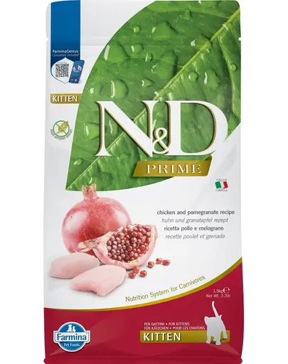 FARMINA N&D Prime Hrana pentru pisoi, cu pui si rodie 1.5 kg
