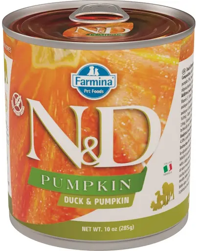 FARMINA N&D Pumpkin rață & dovleac câini adulți 285 g
