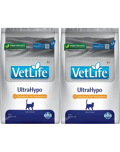 FARMINA Vet Life Cat Ultrahypo 2 x 5 kg hrana pisici cu alergii si/sau intolerante