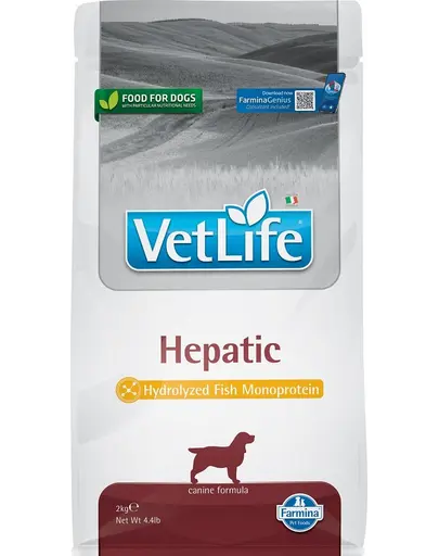 FARMINA Vet Life Dog Hepatic Hrana uscapa pentru caini cu afectiuni hepatice 2 kg