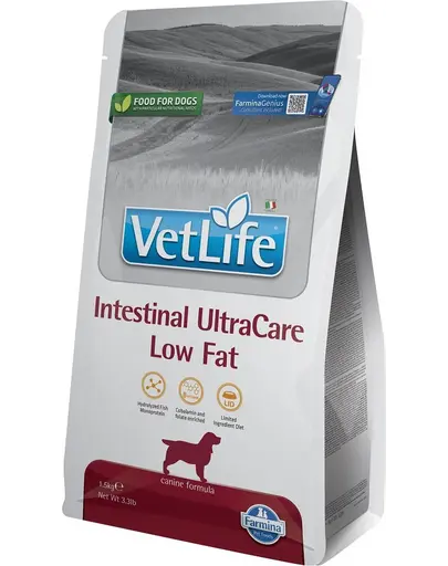 FARMINA Vet Life Dog Intestinal Ultra Care Low Fat 1,5 kg Mancare dietetica pentru caini