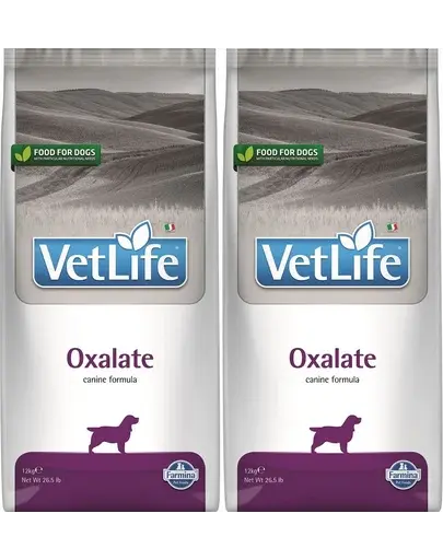 FARMINA Vet Life Dog Oxalate 2x12 kg hrana caini cu probleme renale si ale tractului urinar