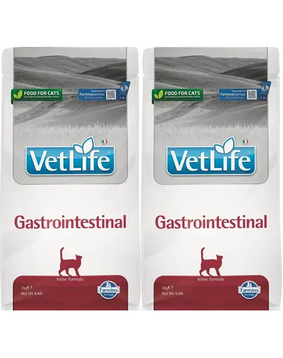 FARMINA Vet life Gastrointestinal Cat hrana uscata pisici cu probleme de stomac 2 x 2 kg