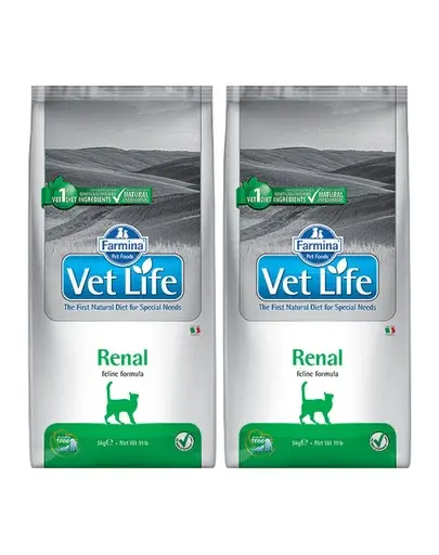 FARMINA Vet Life Renal Cat 2x10 kg dieta pisici pentru sustinere functie renala