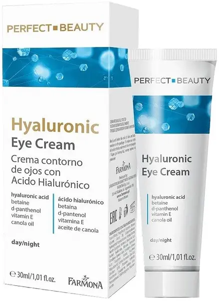 Farmona Perfect Beauty Cremă de ochi antirid cu hialuronic, 30 ml