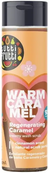 Farmona Tutti Frutti Exfoliant pentru corp de duș regenerant, Caramel și scorțișoară, 200 ml