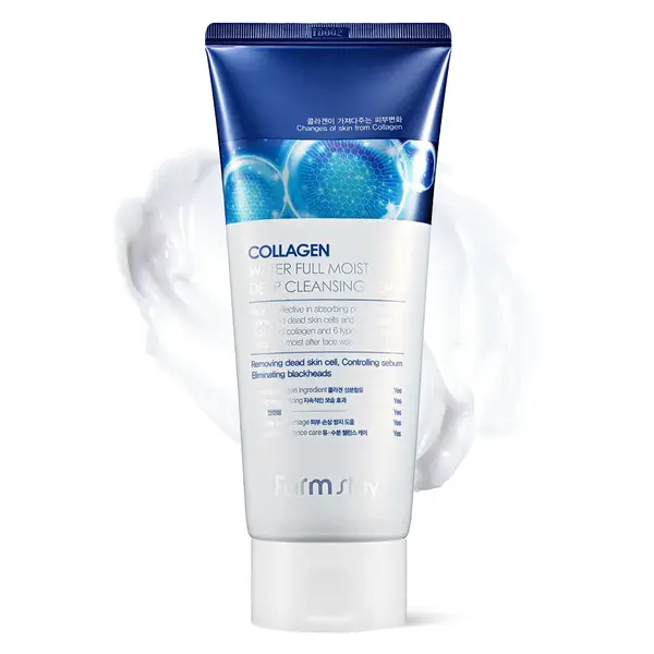 Farmstay - Collagen Water Full Moist Deep Cleansing Foam, 180ml
