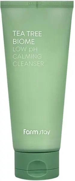 FarmStay Tea Tree Biome Spumă de curățare facială Low pH Calming, 180 ml