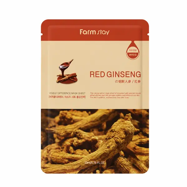 Farmstay - Visible Difference Mask Pack Red Ginseng - 23ml