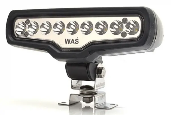 Farul universal Dreapta Stanga (raza lunga, LED, 12 24V, latime 199mm, inaltime 87mm, adancime: 72mm, transparent, plastic, negru, lungime cablu: 2500mm, carcasa armata)