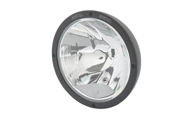 Farul universal Dreapta Stanga (rotund, Luminator-Metal, H1 W5W, 12 24V, latime 222mm, inaltime 222mm, diametru 224,4mm, adancime: 130mm, transparent, metal, negru, Lampi de pozitie, lungime cablu: 80