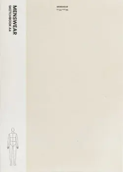 Fashionary Menswear Sketchbook A4, Hardback/Fashionary