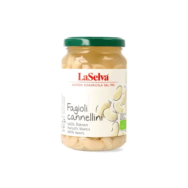 Fasole Alba Cannellini Bio Fiarta, Borcan, 340 g, LaSelva