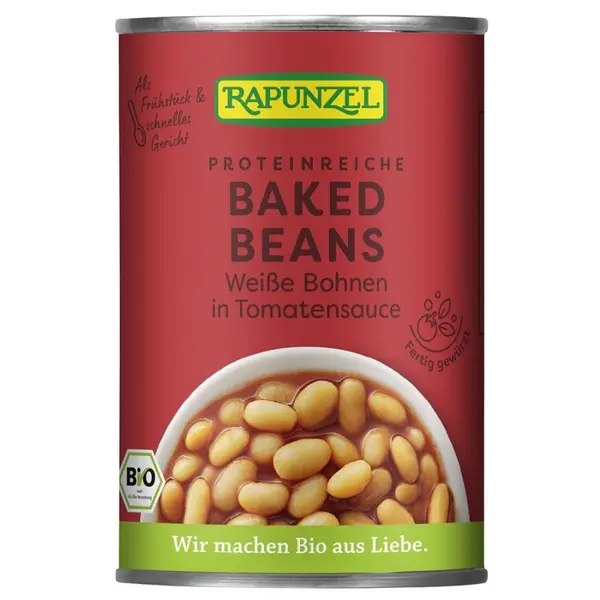 Fasole alba in sos de rosii la conserva, eco - 400 g