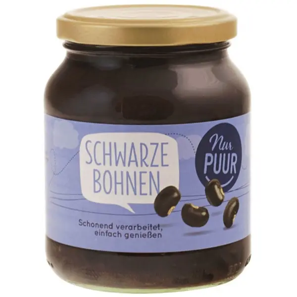 Fasole Neagra Bio, 350 g, Nur Puur