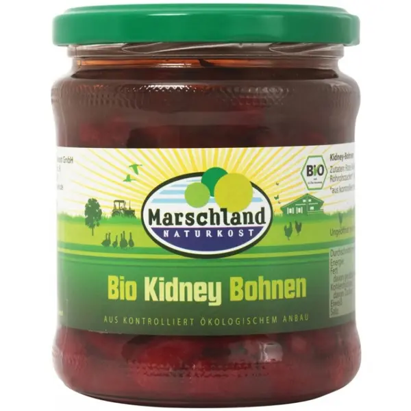 Fasole Rosie Kidney BIO, 330 g / 220 g, Marschland Naturkost