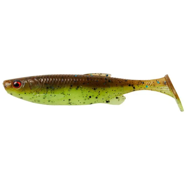 Fat Minnow T-Tail 9cm 7g Chartreuse Pumpkin 5buc