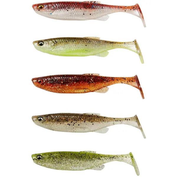 Fat Minnow T-Tail 9cm 7g Clearwater Mix 5buc