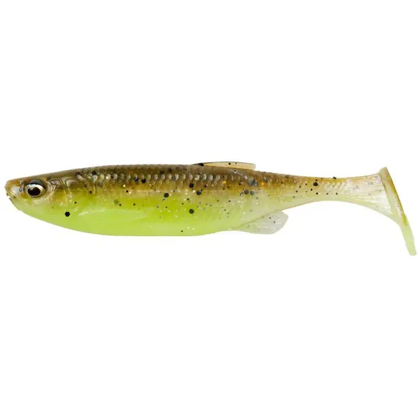 Fat Minnow T-Tail 9cm 7g Green Pearl Yellow 5buc