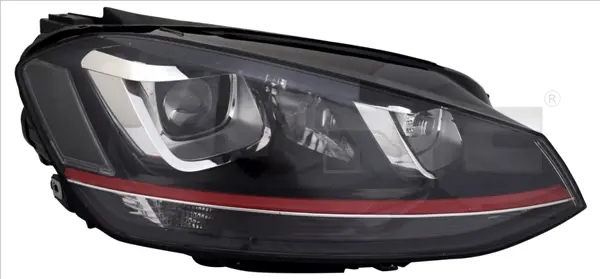 Fat stanga (D3S H7 PW24W, cu motor, fara unitate control lumini) potrivit VW GOLF VII 08.12-12.20