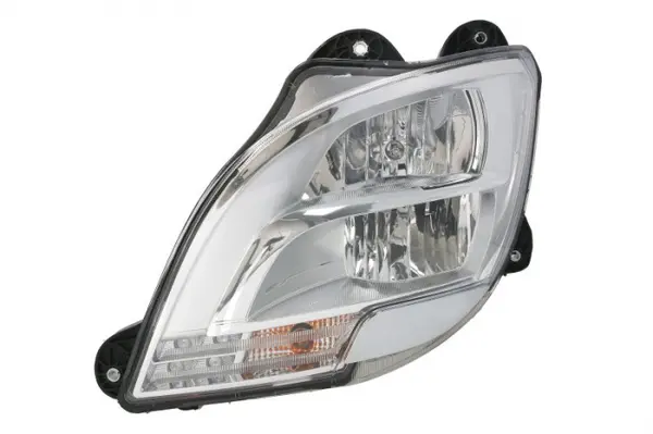 Fat stanga (H1 LED PY21W, manual, fara motor, cu lumina de zi, culoare insert: crom platinat, culoare indicator: transparent) potrivit DAF CF, XF 106 10.12-