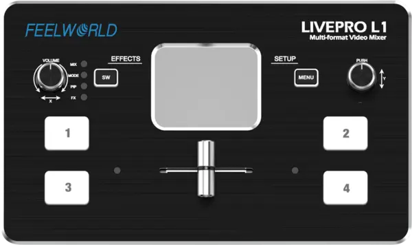 Feelworld Video Mixer LIVE PRO L1 Multi-format, Mixer video