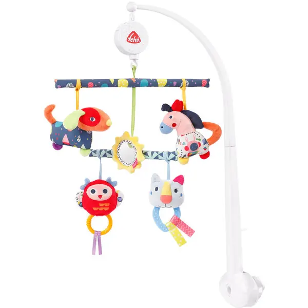 Fehn Carusel muzical mobil cu activitati - Prietenii culorilor
