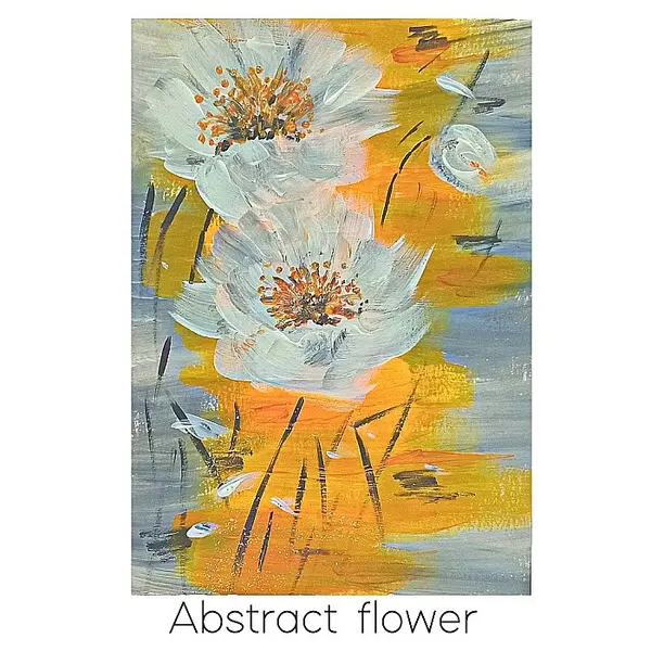 Feliciare Pictata Manual Abstract Flower