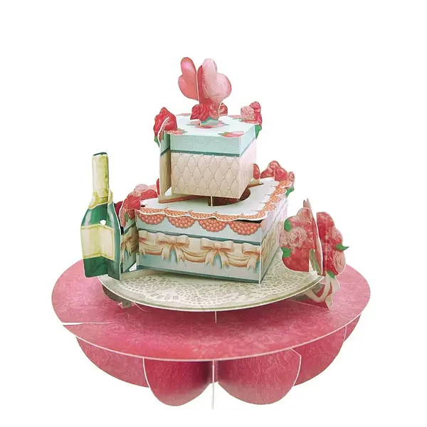 Felicitare 3D Pirouettes, tort Felicitare 3D Pirouettes, tort