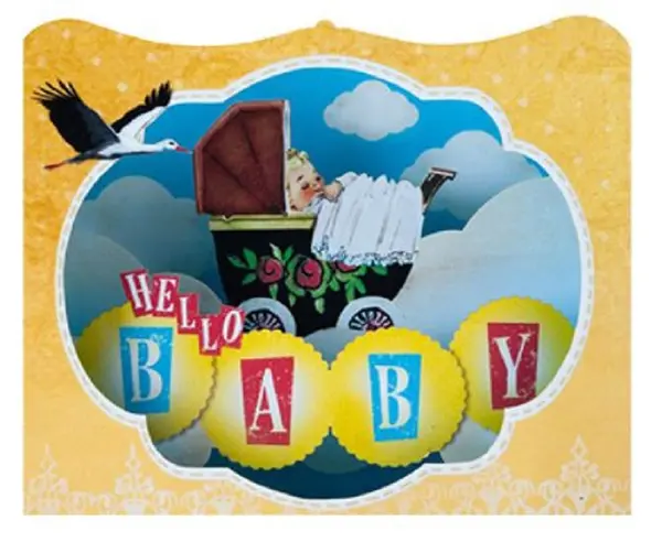 Felicitare Gespaensterwald 3D -Hello Baby