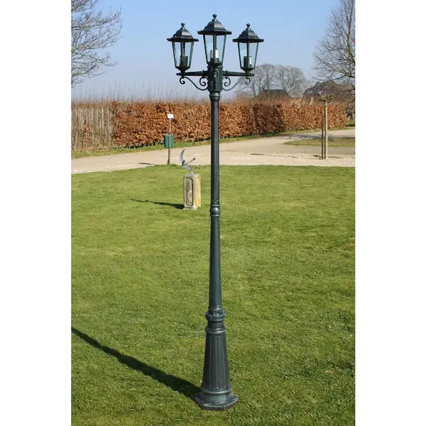 Felinar de gradina preston 215 cm verde inchis