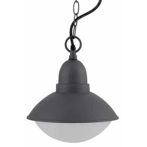 Felinar exterior suspendat Well Corso E27 60W IP44 gri inchis LEDDL-CORSO-DGY-WL
