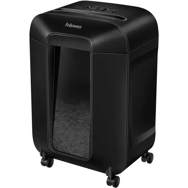 Fellowes Distrugator documente Fellowes Powershred LX85, 12 coli, Cross-Cut, dimensiune taiere 4x40mm, Negru