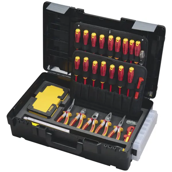 Felo Felo 41387818, Trusa cu unelte VDE, Ergonic E-Slim in cutie XL-BOXX, 78 piese