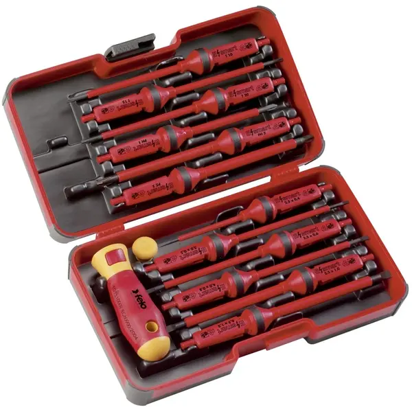 Felo Trusa de surubelnite izolate VDE, Felo E-SMART, 14 piese