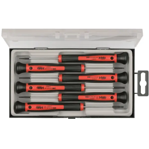 Felo Trusa surubelnite de precizie cu varf Hex si Torx, Felo, 6 piese