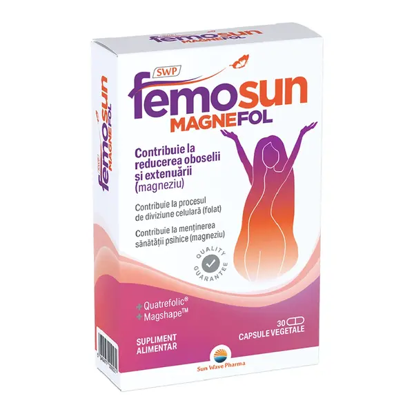 Femosun Magnefol, 30 capsule vegetale, Sun Wave Pharma