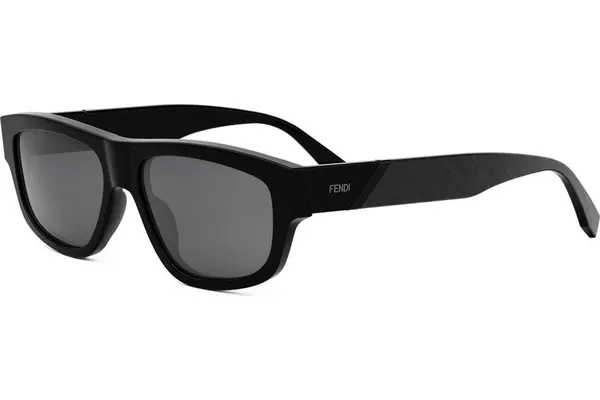 FENDI Diagonal Black Geometric Sunglasses