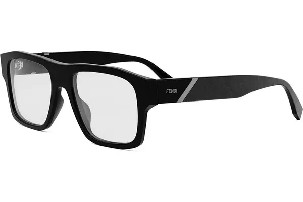 FENDI Diagonal Black Square Eyeglasses