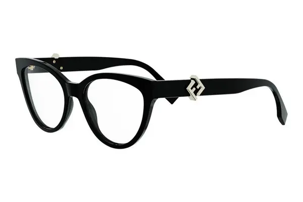 FENDI Diamonds Black Cat Eye Eyeglasses