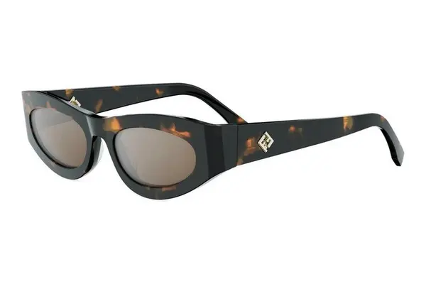 FENDI Diamonds Havana Cat Eye Sunglasses