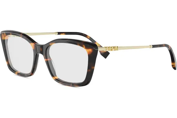 FENDI Fendigraphy Havana Rectangular Eyeglasses