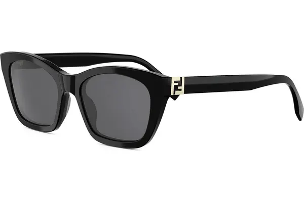FENDI Forever Black Rectangular Sunglasses