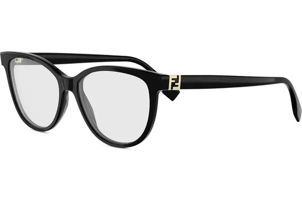 FENDI Forever Black Round Eyeglasses