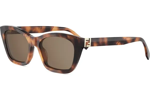 FENDI Forever Havana Rectangular Sunglasses