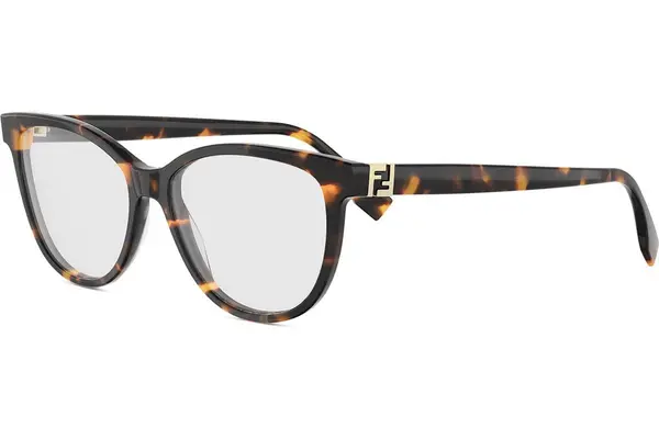 FENDI Forever Havana Round Eyeglasses