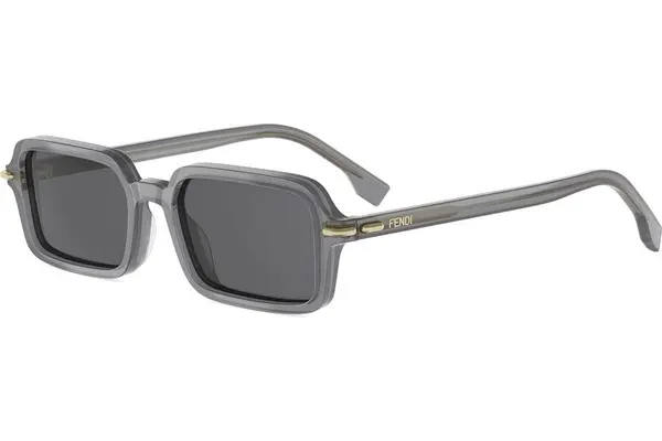 FENDI Selleria Grey Rectangular Sunglasses