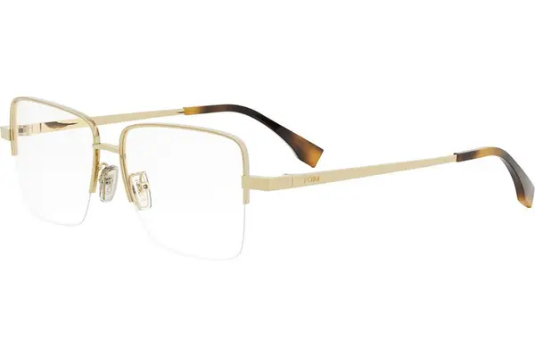 FENDI Yellow Square Eyeglasses