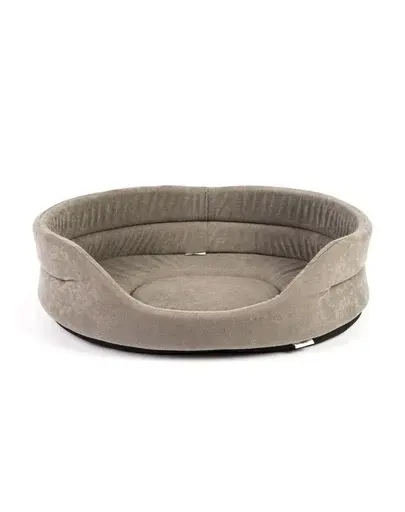 FERA Pat oval pentru caini, gri S 53 x 44 x 16 cm