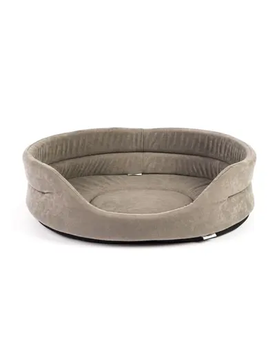 FERA Pat oval pentru caini, gri XL 75 x 62 x 22 cm